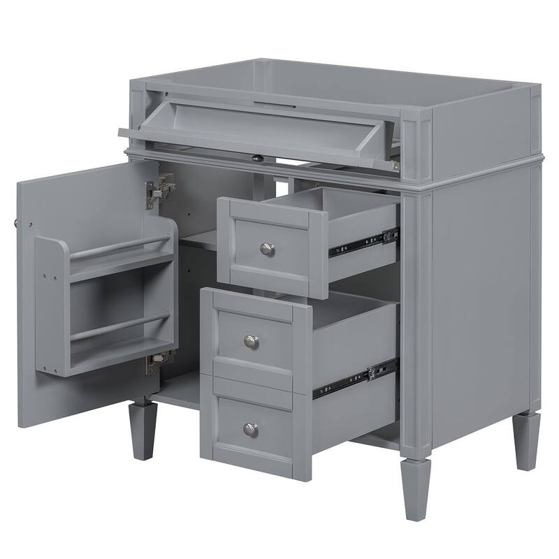 30'' Bathroom Vanity with Top Sink Set, Sink Bathroom Vanity