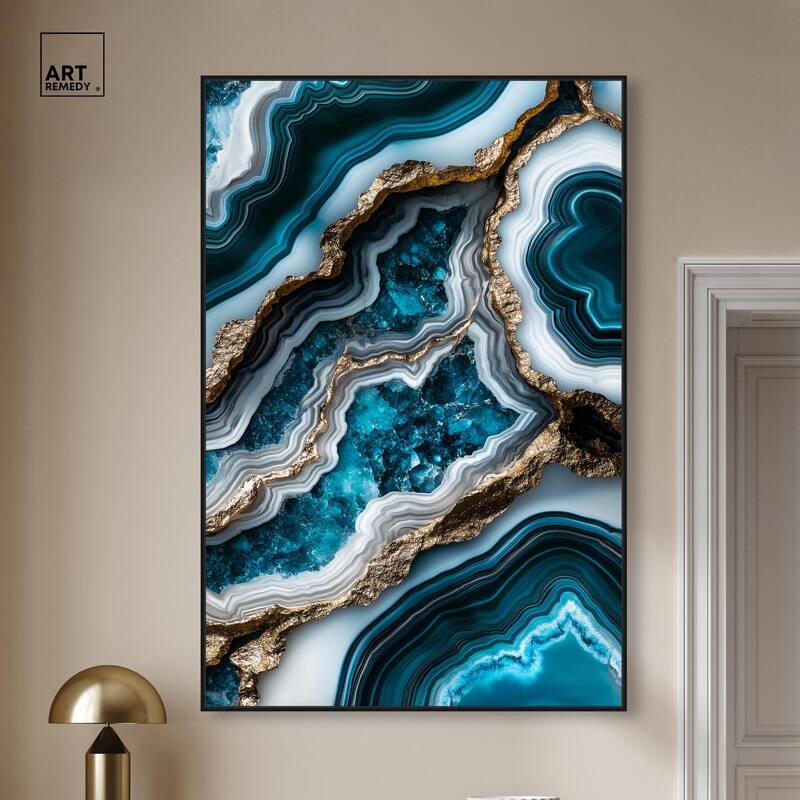 Teal Tides Treasure II Canvas by Art Remedy