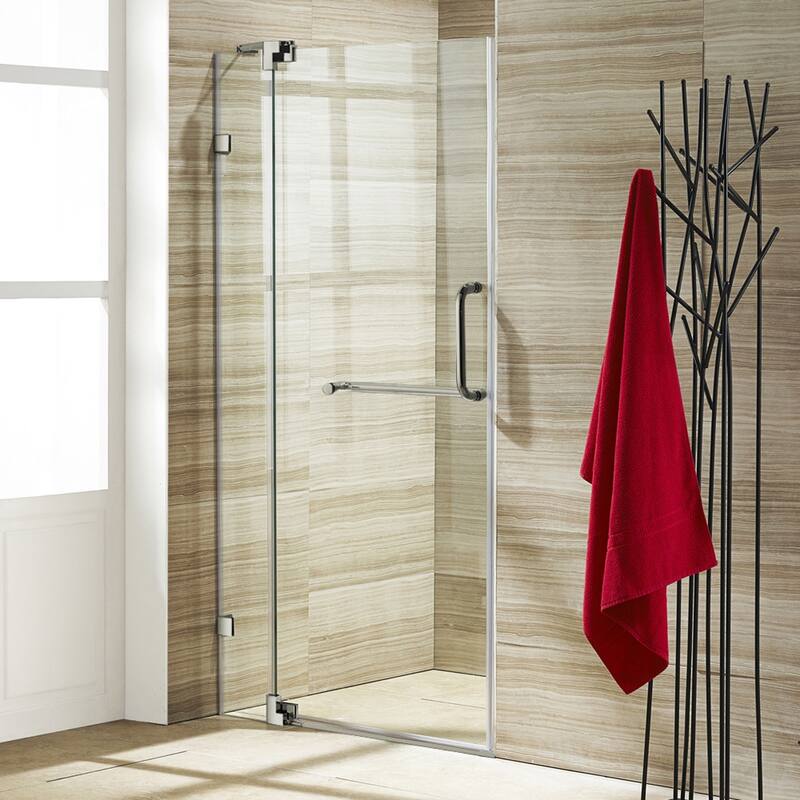 VIGO Pirouette Frameless Pivot Shower Door