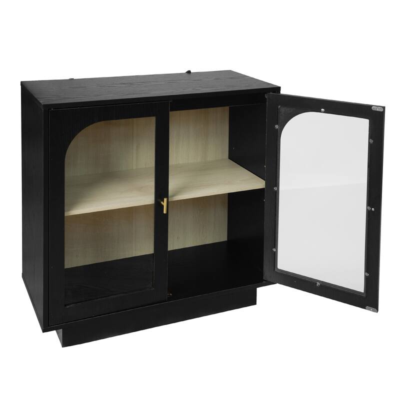 Anmytek Acrylic Door Storage Cabinet Living Room Dining Room Study