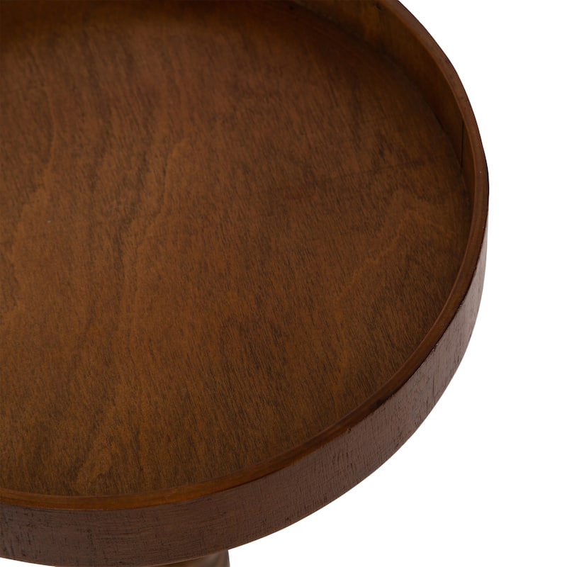 Kate and Laurel Bellport Pedestal End Table - 10x10x22
