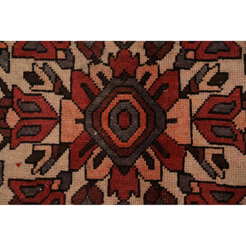 Medallion Bakhtiari Persian Vintage Area Rug Handmade Wool Carpet - 6'4" x 9'5"