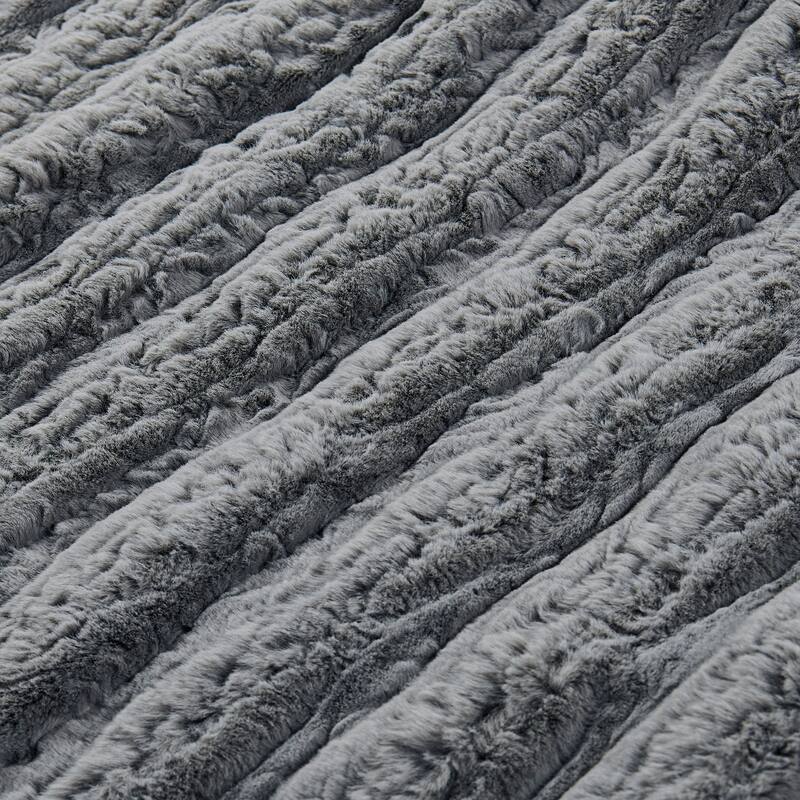Home Soft Things Line Drawing FauxFur Throw Soft Blanket for Couch