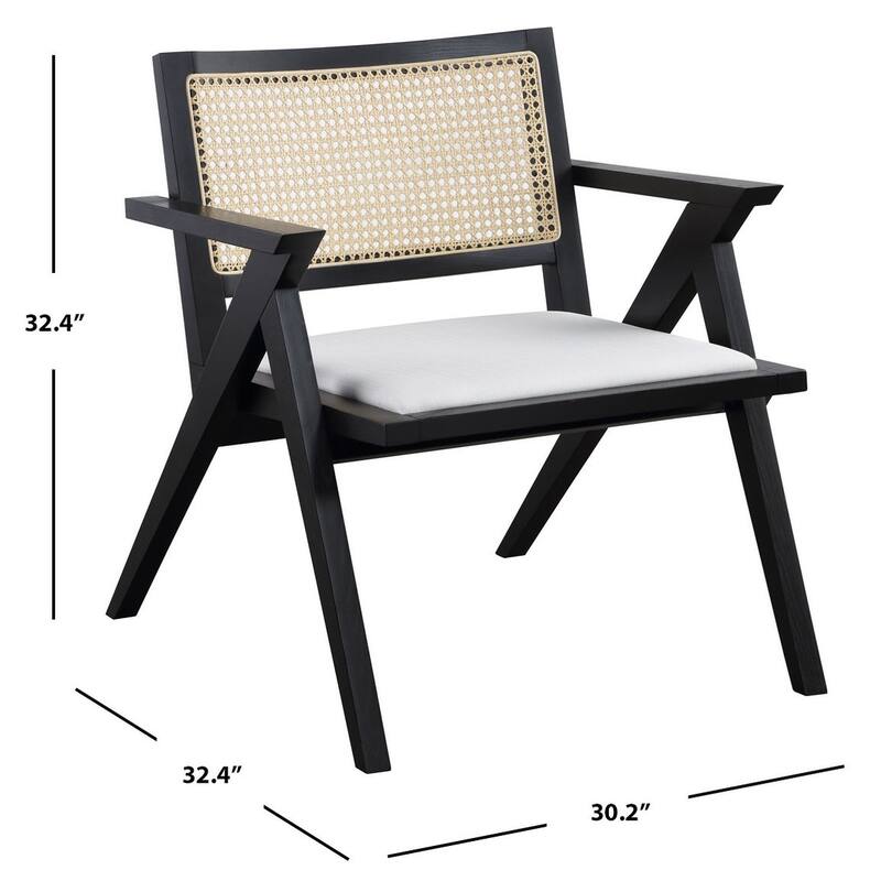 SAFAVIEH Home Krystine Rattan Accent Chair - 30"W x 32"D x 32"H