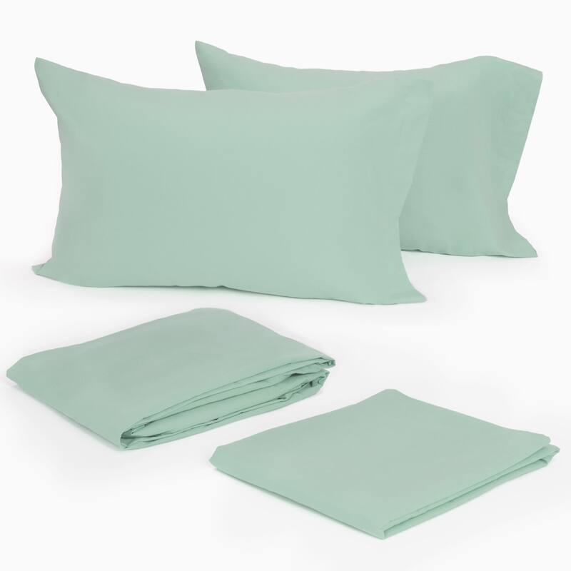 Modern Living Solid Bed Sheet Set or Pillow Cases