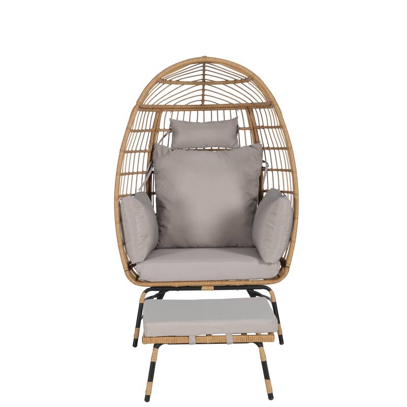 Wicker Egg Chair (Excluding the table)
