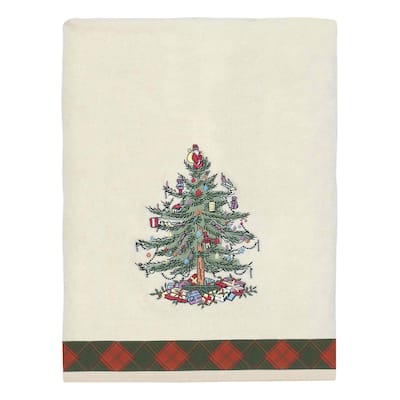Spode® Christmas Tree Tartan Bath Towel - Bath Towel