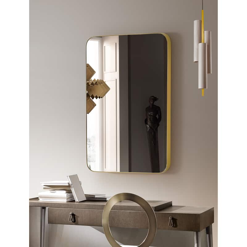 SUMMER STAR Gold Flat Wall Mirror - 22x30