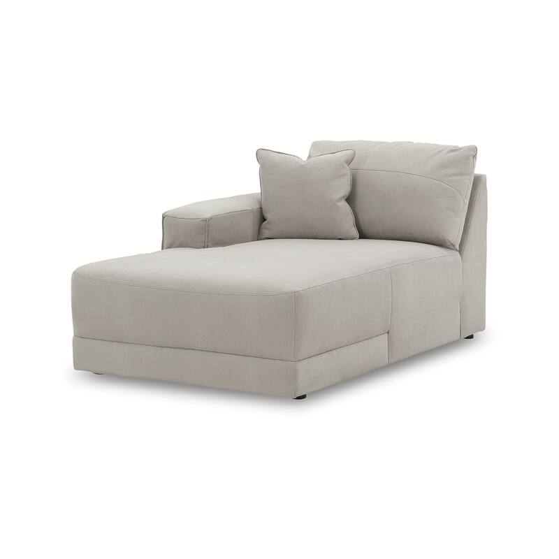 Signature Design by Ashley Next-Gen Gaucho Light Gray 3-Piece Sectional Sofa with Chaise - 113" W x 68" D x 36" H