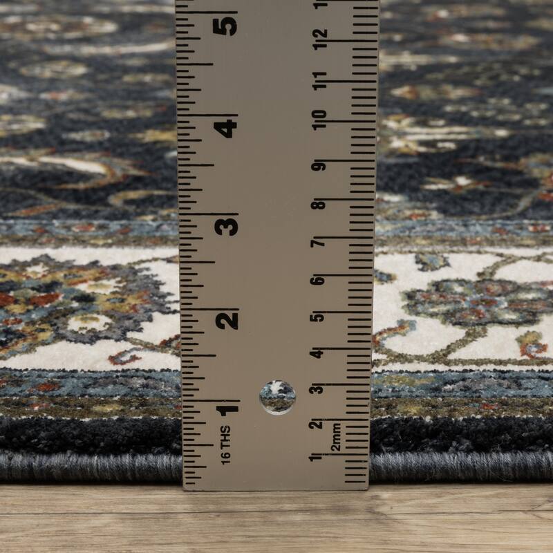 Style Haven Victoria Persian Inspired Blue/ Ivory Area Rug