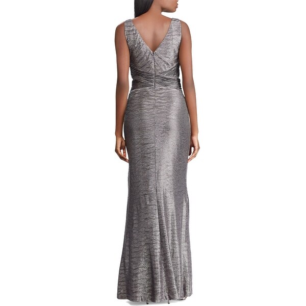ralph lauren metallic gown
