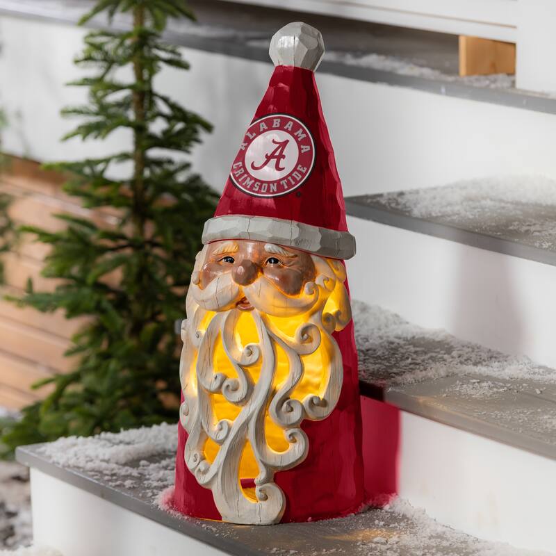 University of Alabama Santa LED Garden Statuary, 26"