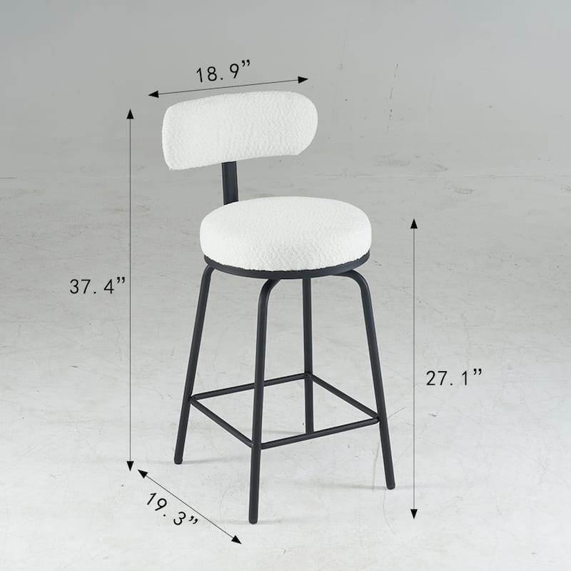 Ostweer Furniture Modern Swivel Bar Stools Set of 2
