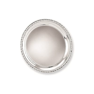 Curata Silver-Plated 12 Inch Round Fancy Edge Tray
