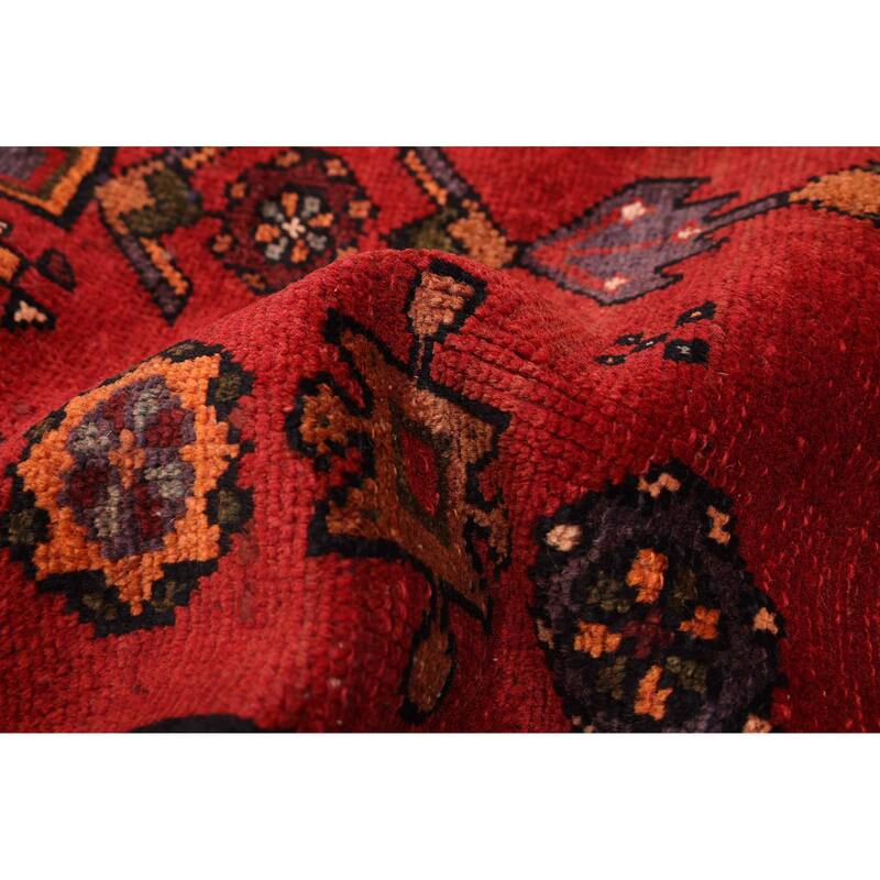ECARPETGALLERY Hand-knotted Andelz Red Wool Rug - 4'7 x 8'8