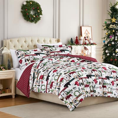 Merry Town 3-piece Duvet Cover Set