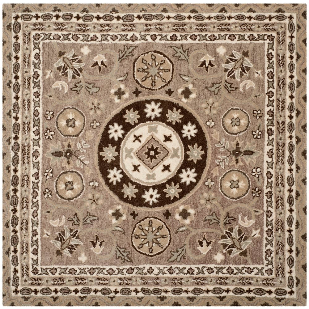 SAFAVIEH Handmade Bella Jakoba Modern Floral Wool Rug