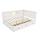 preview thumbnail 10 of 11, L-Shaped Bed Frame with 3 Drawers, Led Downlight and USB Port聽