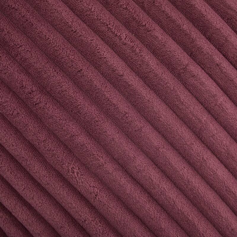 Large Memory Foam Bean Bag Chair for Adults, Corduroy Lounger Sofa with Ottoman