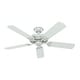 preview thumbnail 3 of 9, Hunter Fan 52-inch 5-blade Sea Air White Ceiling Fan