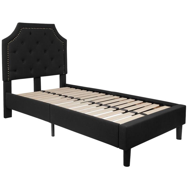 Tufted Platform Bed with 10 Inch Pocket Spring Mattress