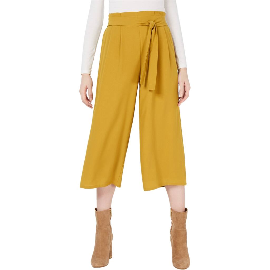 Sage The Label Womens Belted Relaxed Culottes Dress Pants