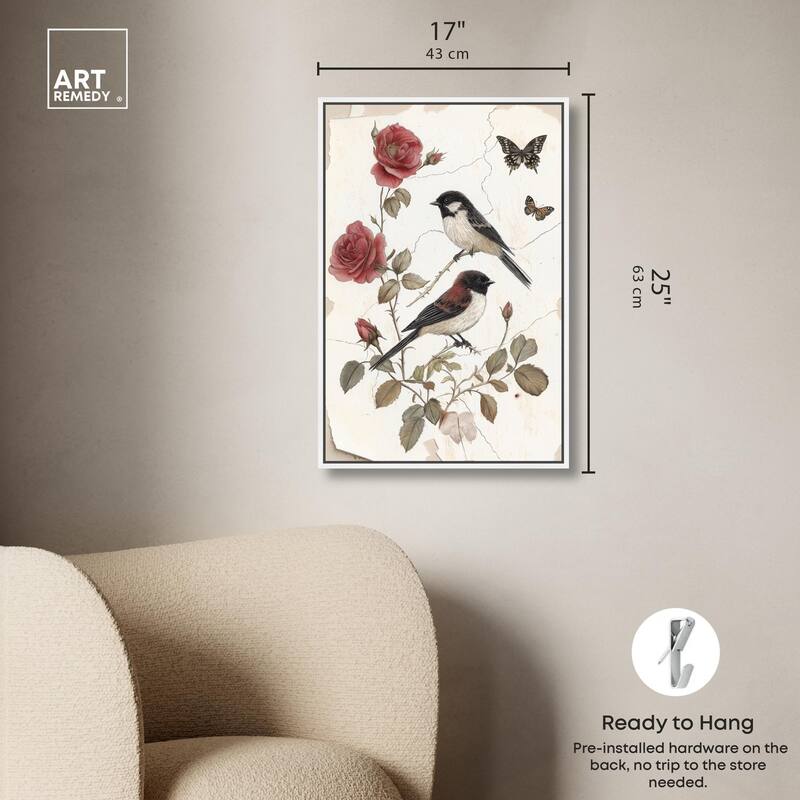 Birdsong and Bloom Canvas by Art Remedy