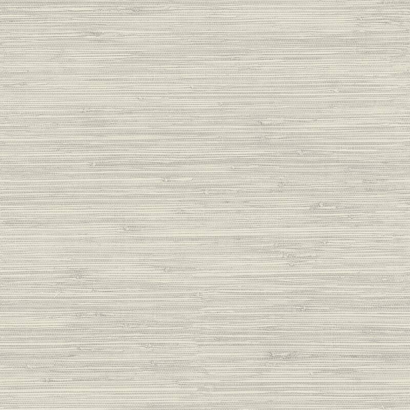 Chesapeake Grassweave Light Grey Imitation Grasscloth Wallpaper