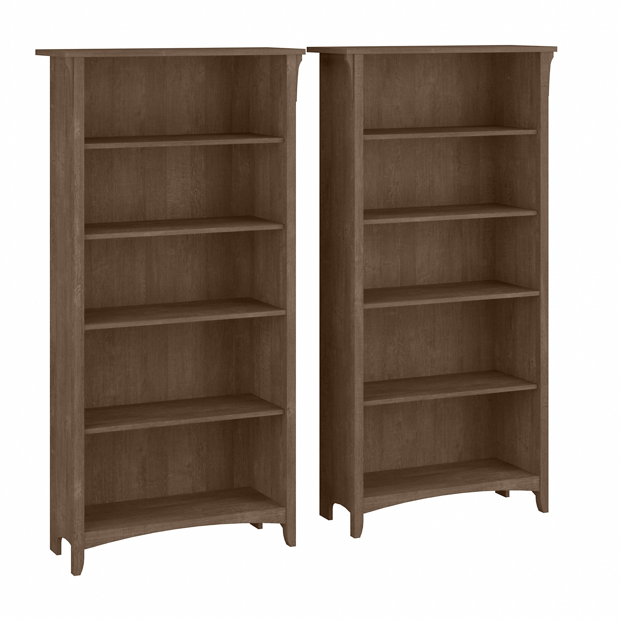Bush furniture salinas 5 shelf sale bookcase in vintage black