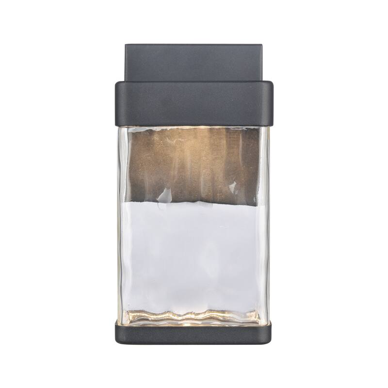 Elk Home Cornice 9.75'' High Integrated LED Outdoor Sconce - Charcoal Black