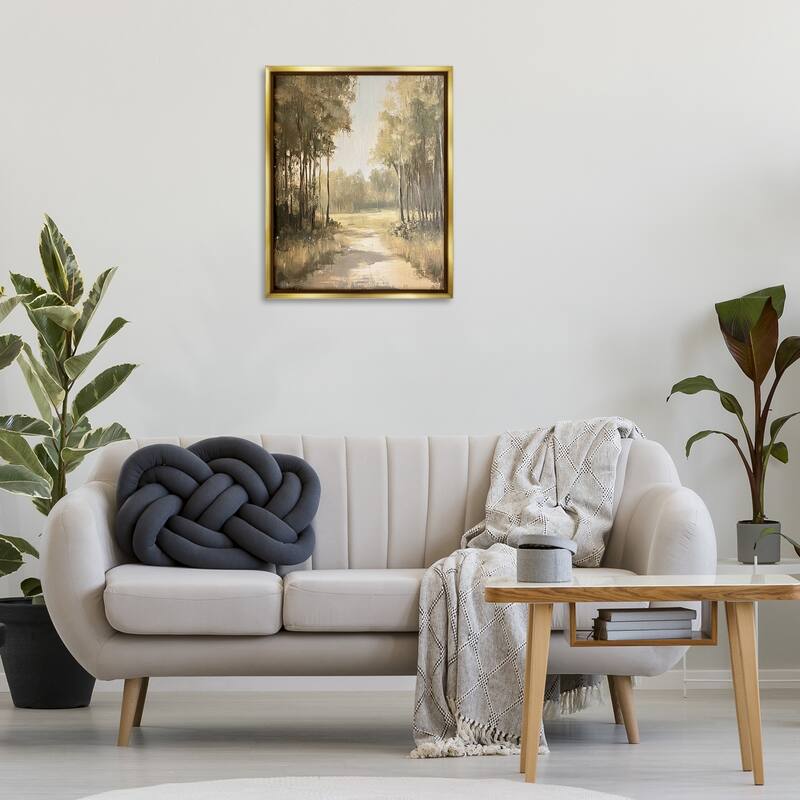 Stupell To The Woods Pathway Framed Floater Canvas Wall Art Design By Petal Prints Design