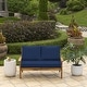 preview thumbnail 23 of 47, ARDEN Outdoor Loveseat Cushion Set, 48 x 24