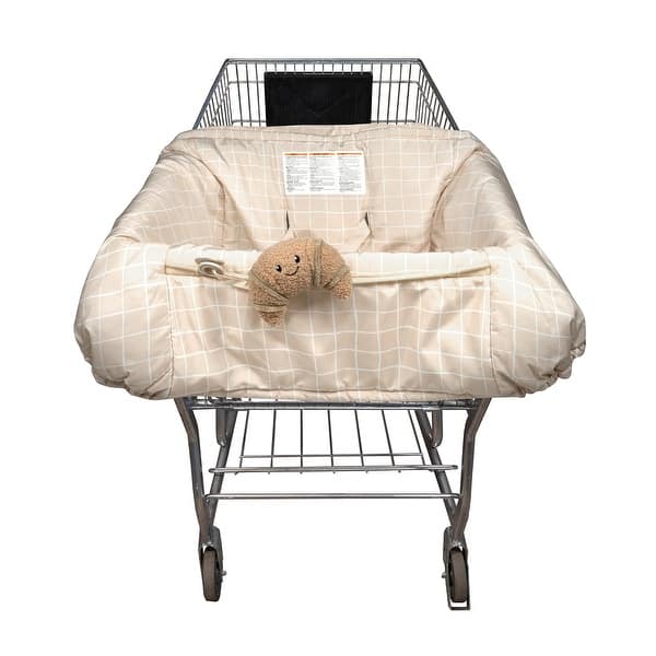 slide 2 of 5, Boppy Shopping Cart Cover, Croissant Croissant