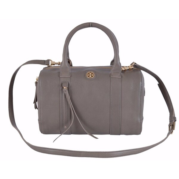 tory burch black leather handbag