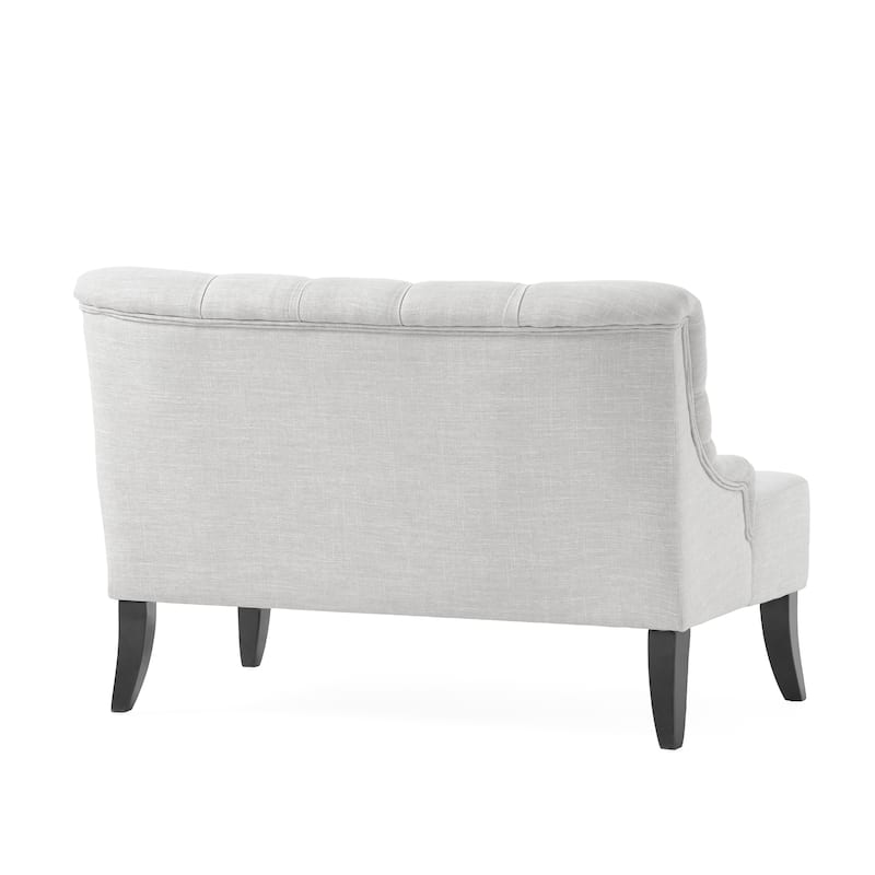 Nicole Polyester Blend Fabric Settee by Christopher Knight Home - 29.25"L x 43.75"W x 30.50"H