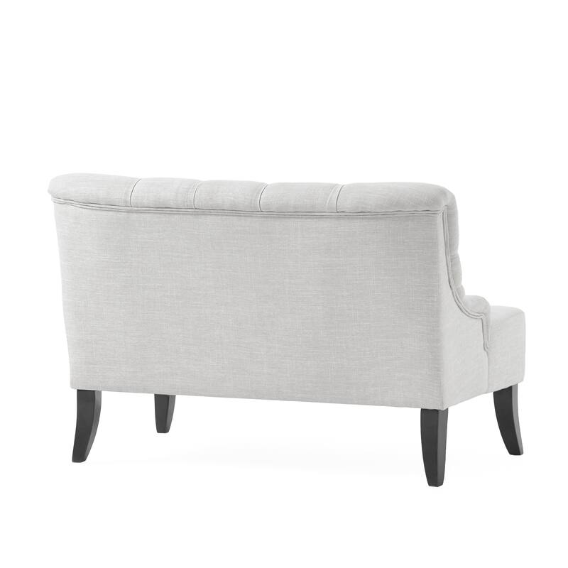 Nicole Polyester Blend Fabric Settee by Christopher Knight Home - 29.25"L x 43.75"W x 30.50"H