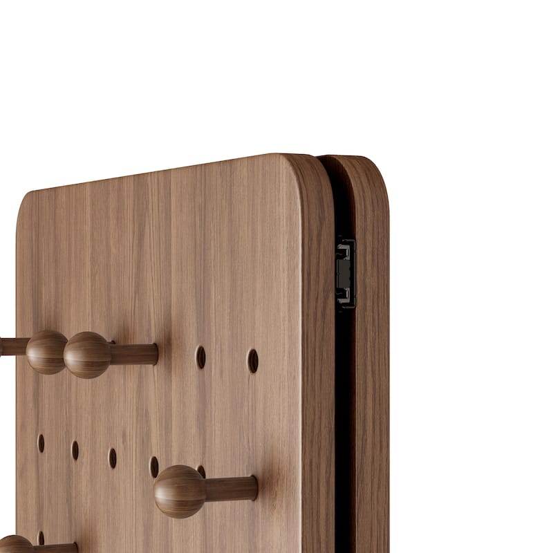 Wall Mounted Full Length Mirror with Shelf and Hook Wall Mounted Mirror with Multifunctional Design Panel(47.6*15.7in)