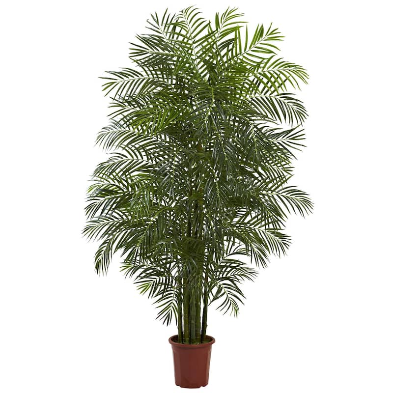 Artificial Palm Tree 7.5ft Indoor Outdoor Decor - Realistic Faux Tree for Home Office Patio - 7.5ft.
