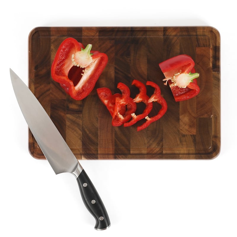 Calphalon Edge Guard Large 20 x 15, 18 x 12, or 13.6 x 9.5in End Grain Acacia Wood Cutting Board