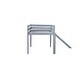preview thumbnail 7 of 54, Wood Twin Loft Bed Kids Bed with Slide and Underbed Space