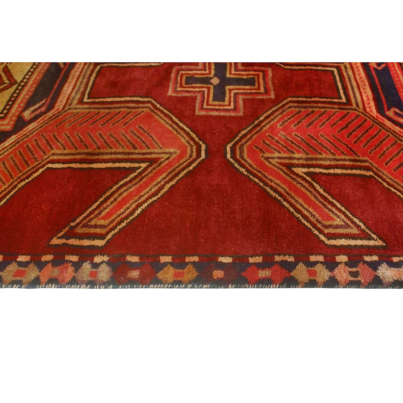 Fine Vintage Distressed Upwood Red/Burgundy Runner - 2'11" x 9'10"