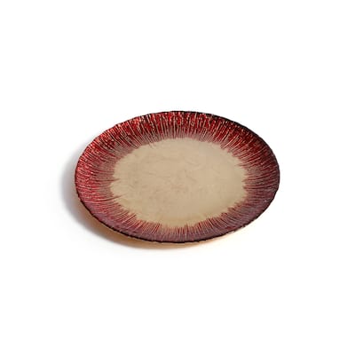 Celestial Rim Glass Dessert Plates, Set of 6