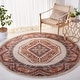 preview thumbnail 31 of 33, SAFAVIEH Bijar Araminta Traditional Distressed Oriental Rug 6'7" Round - Ivory/Rust - Round
