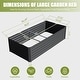 preview thumbnail 9 of 14, 8x4x1.5 ft Galvanized Raised Garden Bed, Outdoor Planter Garden Boxes Large Metal Planter Box