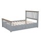 preview thumbnail 22 of 24, Full Wood Platform Bed with Drawers - Classic Pine Wood Construction