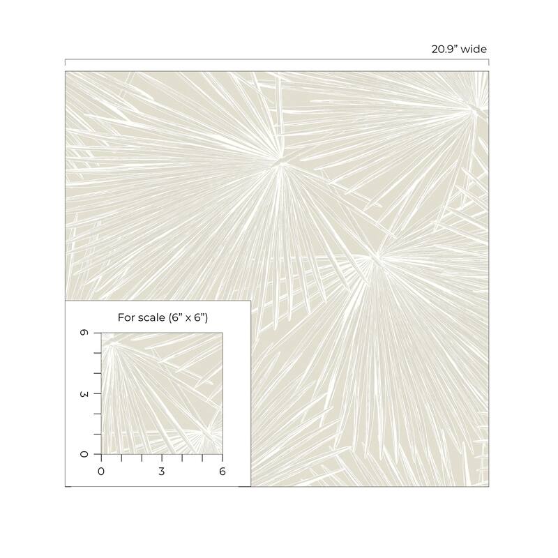 Seabrook Designs Elvis Palms Non-Woven Unpasted Wallpaper