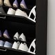 preview thumbnail 12 of 15, 23.6"W Trendy Shoe Storage Cabinet with 3 Large Fold-Out Drawers