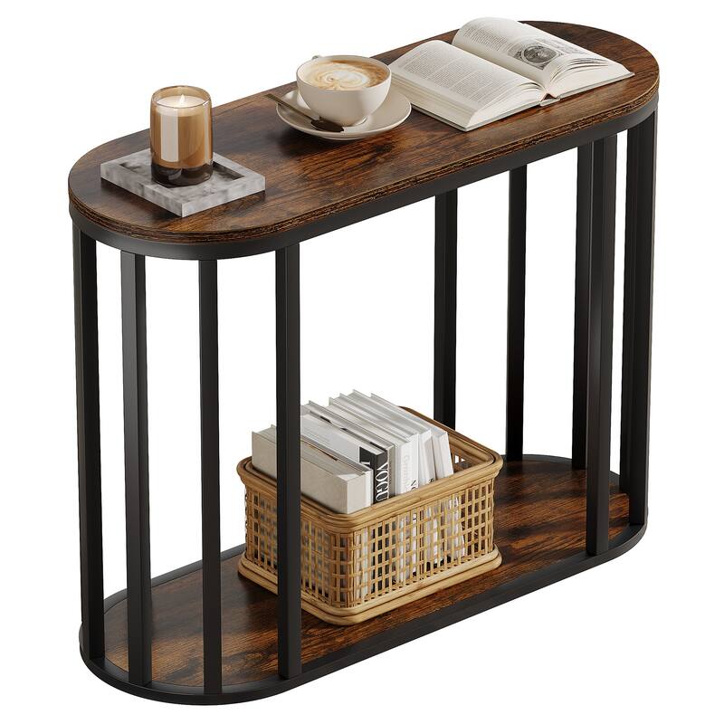 Side Table Nightstand with Shlef, End Table with Storage, Bedside Table for Living Room, Bedroom