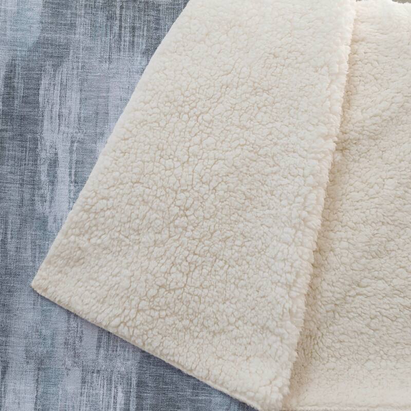 Premium Machine Washable Modern Brushstroke Sherpa Throw Blanket