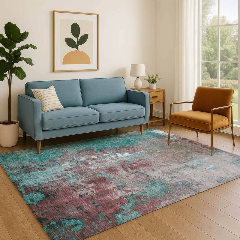 Premium Washable Super Soft Abstract Chic Mayfield Rug